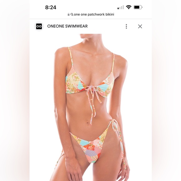 One one swim patchwork bikini - Picture 1 of 4